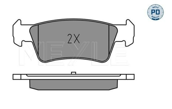 Brake Pad Set, disc brake MEYLE-PD Quality 025 243 6719/PD, Image 2