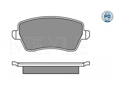 Brake Pad Set, disc brake MEYLE-PD Quality 025 244 0317/PD