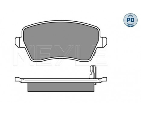 Brake Pad Set, disc brake MEYLE-PD Quality 025 244 0317/PD, Image 2