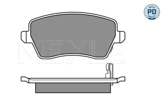 Brake Pad Set, disc brake MEYLE-PD Quality 025 244 0317/PD, Image 2