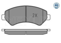 Brake Pad Set, disc brake MEYLE-PD Quality 025 244 6619-1/PD