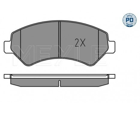 Brake Pad Set, disc brake MEYLE-PD Quality 025 244 6619-1/PD