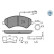 Brake Pad Set, disc brake MEYLE-PD Quality 025 244 6619-2/PD