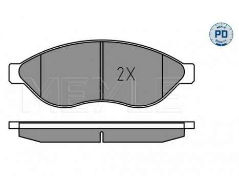 Brake Pad Set, disc brake MEYLE-PD Quality 025 244 6819-1/PD, Image 2