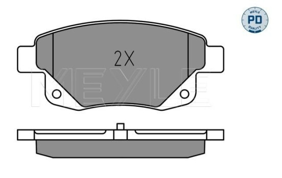 Brake Pad Set, disc brake MEYLE-PD Quality 025 244 8617/PD, Image 2