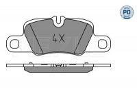 Brake Pad Set, disc brake MEYLE-PD Quality 025 245 5416/PD