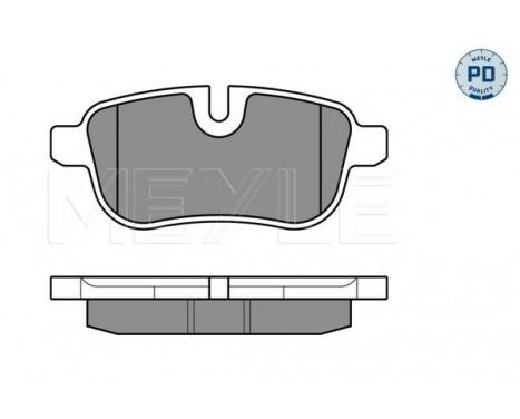 Brake Pad Set, disc brake MEYLE-PD Quality 025 245 5918/PD, Image 2