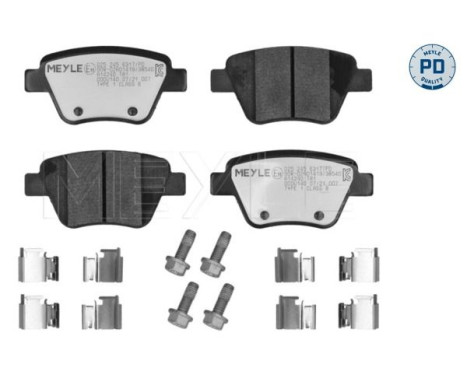 Brake Pad Set, disc brake MEYLE-PD Quality 025 245 6317/PD, Image 2