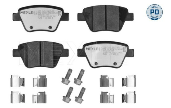 Brake Pad Set, disc brake MEYLE-PD Quality 025 245 6317/PD, Image 2