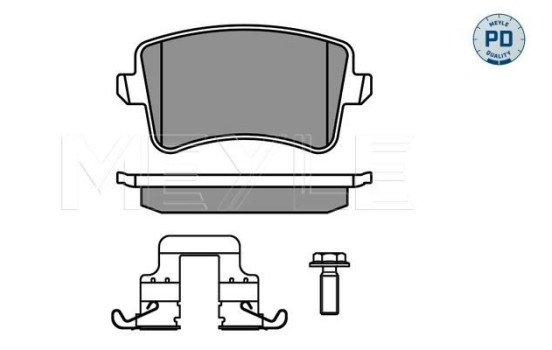 Brake Pad Set, disc brake MEYLE-PD Quality 025 246 0617-1/PD