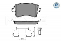 Brake Pad Set, disc brake MEYLE-PD Quality 025 246 0617-2/PD