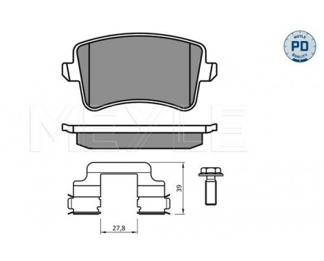 Brake Pad Set, disc brake MEYLE-PD Quality 025 246 0617-2/PD