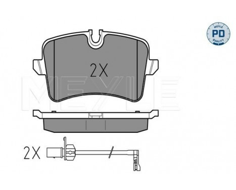 Brake Pad Set, disc brake MEYLE-PD Quality 025 246 0617/PD, Image 2