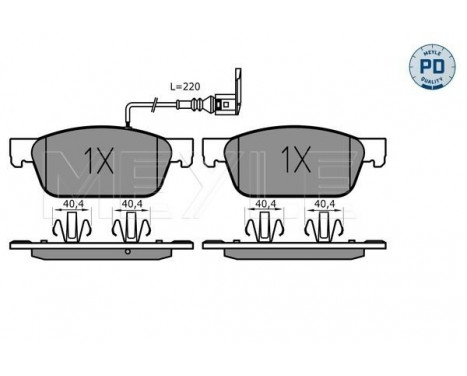 Brake Pad Set, disc brake MEYLE-PD Quality 025 246 2318/PD