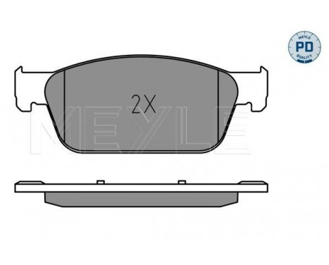 Brake Pad Set, disc brake MEYLE-PD Quality 025 246 2318/PD, Image 2