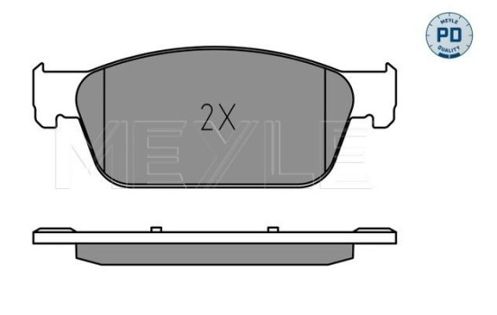 Brake Pad Set, disc brake MEYLE-PD Quality 025 246 2318/PD, Image 2