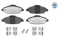 Brake Pad Set, disc brake MEYLE-PD Quality 025 246 6017/PD