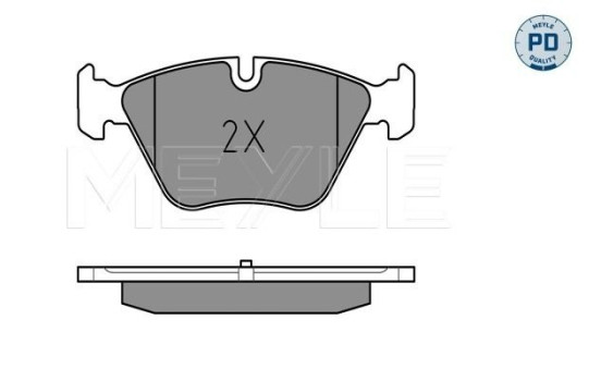 Brake Pad Set, disc brake MEYLE-PD Quality 025 246 9719/PD, Image 2