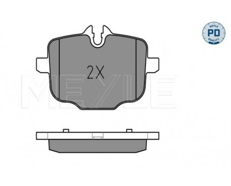 Brake Pad Set, disc brake MEYLE-PD Quality 025 247 0318/PD, Image 2