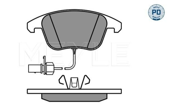 Brake Pad Set, disc brake MEYLE-PD Quality 025 247 0520/PD