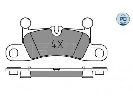 Brake Pad Set, disc brake MEYLE-PD Quality 025 247 2116/PD