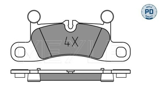 Brake Pad Set, disc brake MEYLE-PD Quality 025 247 2116/PD