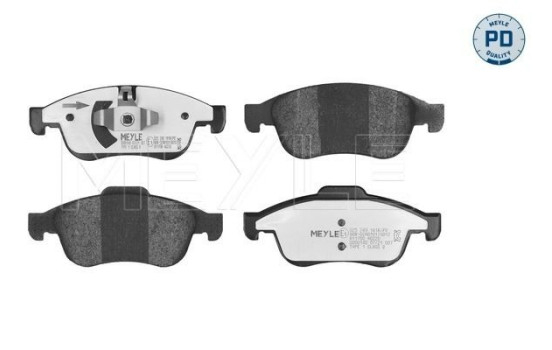 Brake Pad Set, disc brake MEYLE-PD Quality 025 249 1418/PD, Image 3