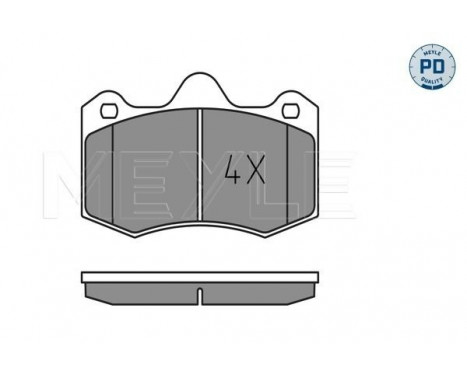 Brake Pad Set, disc brake MEYLE-PD Quality 025 249 7417/PD