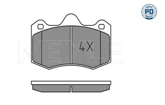 Brake Pad Set, disc brake MEYLE-PD Quality 025 249 7417/PD