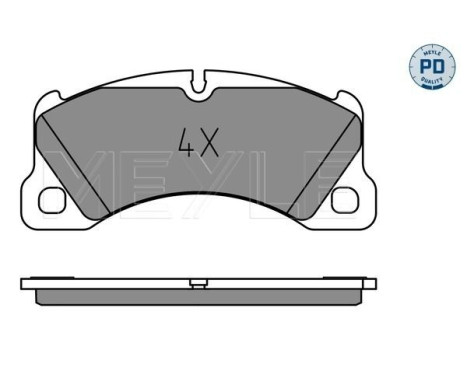 Brake Pad Set, disc brake MEYLE-PD Quality 025 250 0717/PD