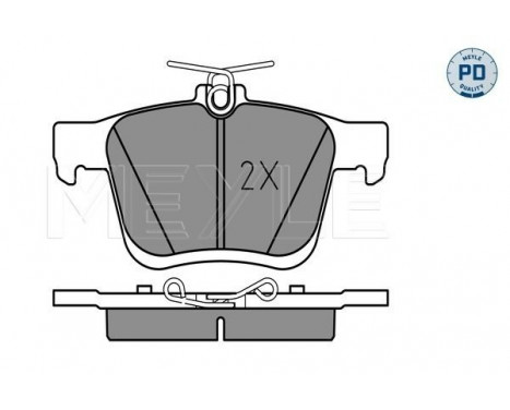 Brake Pad Set, disc brake MEYLE-PD Quality 025 250 0816/PD