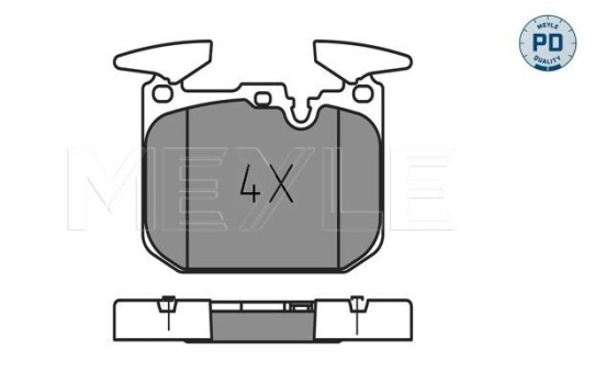 Brake Pad Set, disc brake MEYLE-PD Quality 025 250 2818/PD