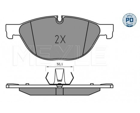 Brake Pad Set, disc brake MEYLE-PD Quality 025 250 4519/PD
