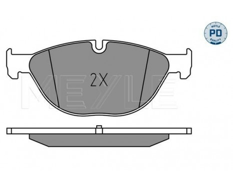 Brake Pad Set, disc brake MEYLE-PD Quality 025 250 4519/PD, Image 2