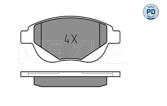 Brake Pad Set, disc brake MEYLE-PD Quality 025 250 9419/PD