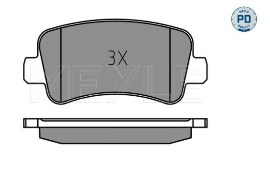 Brake Pad Set, disc brake MEYLE-PD Quality 025 251 1218/PD, Image 2