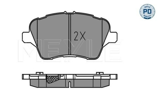 Brake Pad Set, disc brake MEYLE-PD Quality 025 251 3417/PD