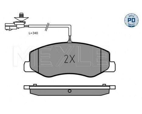 Brake Pad Set, disc brake MEYLE-PD Quality 025 251 7218/PD