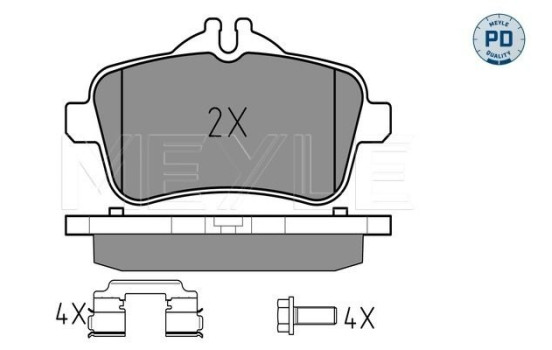 Brake Pad Set, disc brake MEYLE-PD Quality 025 252 1518/PD