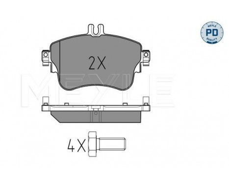 Brake Pad Set, disc brake MEYLE-PD Quality 025 253 2619/PD