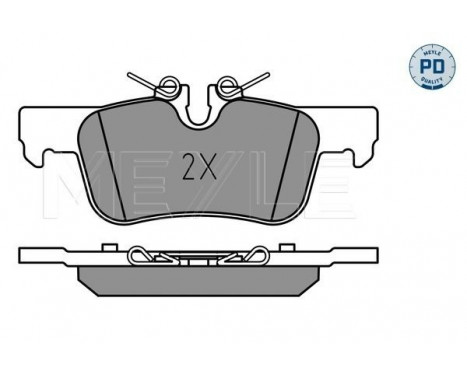 Brake Pad Set, disc brake MEYLE-PD Quality 025 253 3116/PD