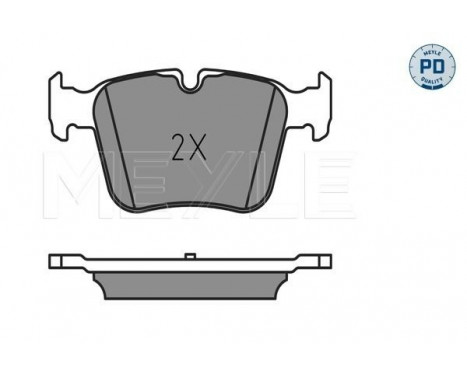 Brake Pad Set, disc brake MEYLE-PD Quality 025 253 5416/PD, Image 2
