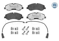 Brake Pad Set, disc brake MEYLE-PD Quality 025 256 0217/PD