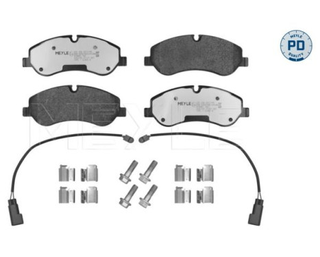 Brake Pad Set, disc brake MEYLE-PD Quality 025 256 0217/PD