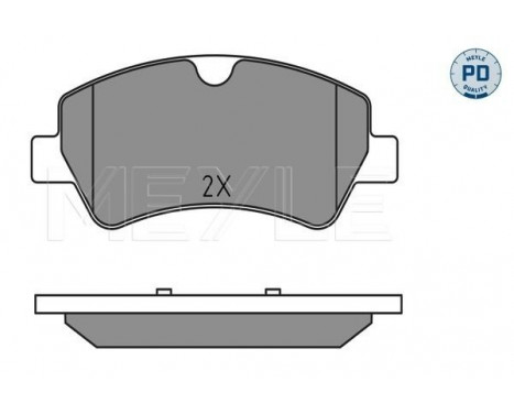 Brake Pad Set, disc brake MEYLE-PD Quality 025 256 0418/PD, Image 2