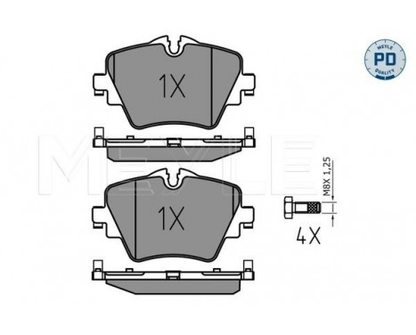 Brake Pad Set, disc brake MEYLE-PD Quality 025 256 1718/PD