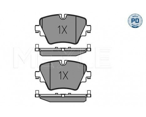 Brake Pad Set, disc brake MEYLE-PD Quality 025 256 1718/PD, Image 2