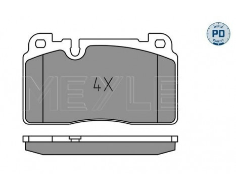 Brake Pad Set, disc brake MEYLE-PD Quality 025 256 4317/PD