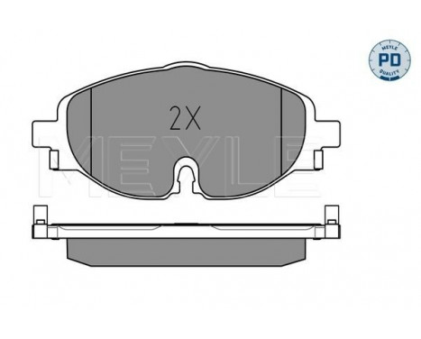 Brake Pad Set, disc brake MEYLE-PD Quality 025 256 8320/PD, Image 2