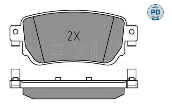Brake Pad Set, disc brake MEYLE-PD Quality 025 259 6515/PD, Image 2